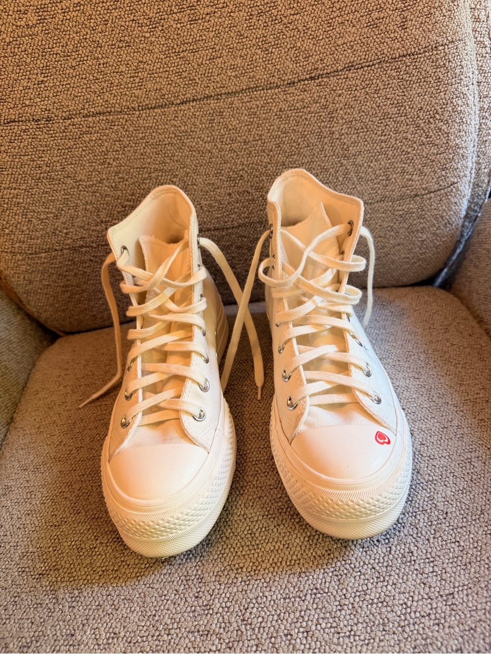 High Top platform Converse